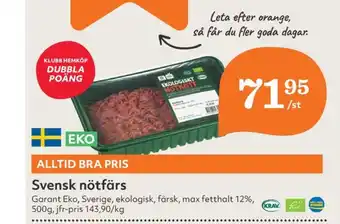 Hemköp Garant nötfärs 12% erbjuda