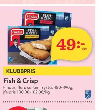 Hemköp Findus fisknuggets erbjuda