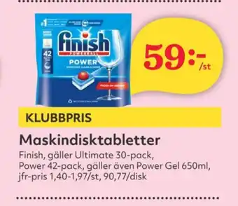 Hemköp Finish diskmaskintabs erbjuda