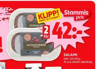 ICA Kvantum Gøl salami erbjuda