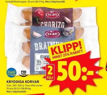 ICA Kvantum Scan chorizo erbjuda