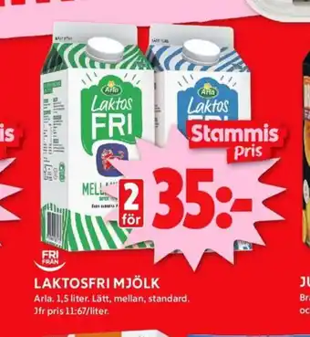 ICA Kvantum Arla lättmjölk erbjuda