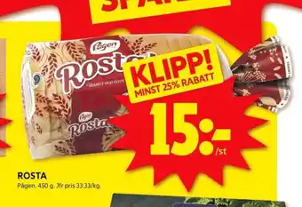 ICA Kvantum Rosta bröd erbjuda