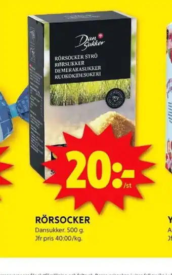 ICA Kvantum Dansukker rörsocker erbjuda