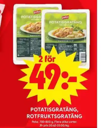 ICA Maxi Peka potatisgratäng erbjuda