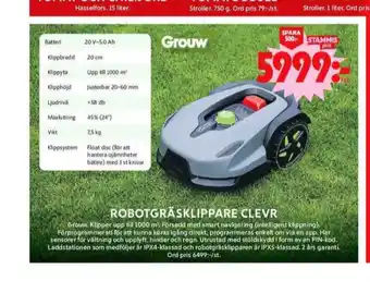 ICA Maxi Grouw robotgräsklippare erbjuda
