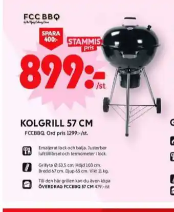 ICA Maxi Fcc bbq klotgrill erbjuda