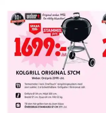 ICA Maxi Weber klotgrill erbjuda