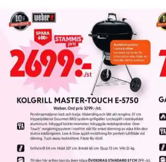 ICA Maxi Weber klotgrill erbjuda