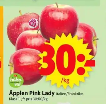 ICA Supermarket Pink lady äpplen erbjuda