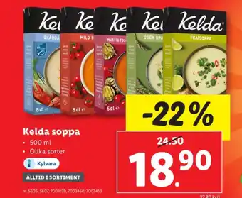 Lidl Kelda soppor erbjuda