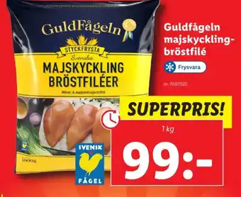 Lidl Guldfågeln kycklingbröstfilé erbjuda