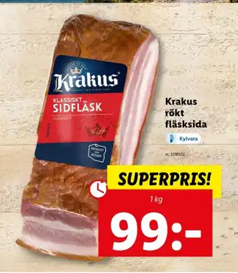 Lidl Krakus sidfläsk erbjuda