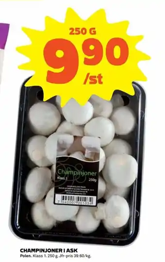 Coop Extra Polen Champinjoner I Ask 250g erbjuda