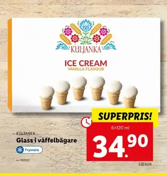 Lidl Vanilla glasstrutar erbjuda