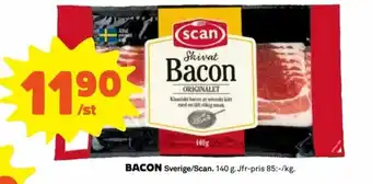 Coop Extra Coop Bacon 140g erbjuda