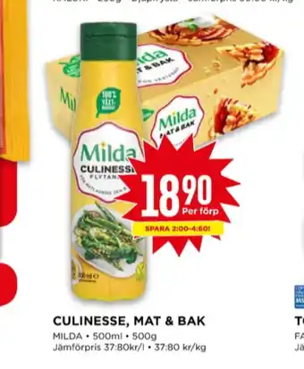 Willys Culinesse margarin flytande erbjuda