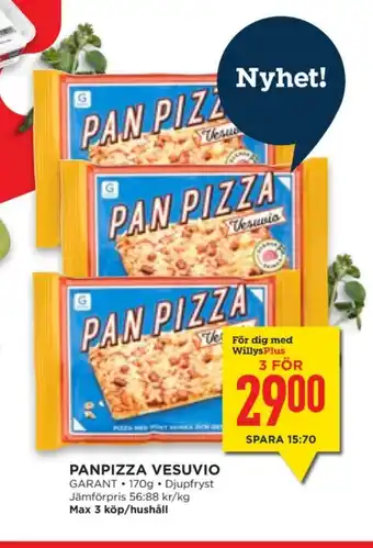 Willys Hemma Garant pizza slice erbjuda