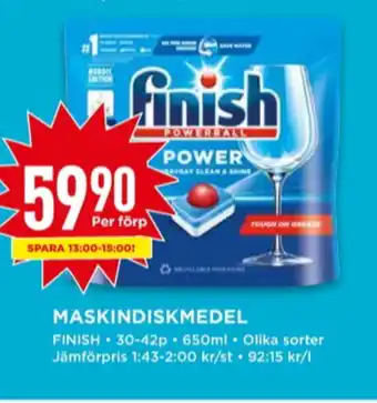 Willys Finish diskmaskintabs erbjuda