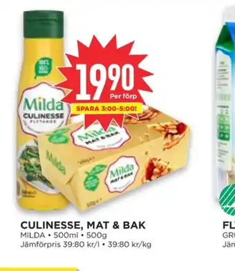 Willys Hemma Culinesse margarin flytande erbjuda