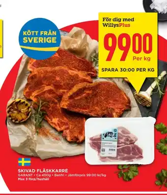 Willys Hemma Garant karrékotlett erbjuda