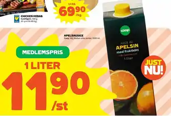 Coop Extra Coop Apelsin Juice 1 liter erbjuda