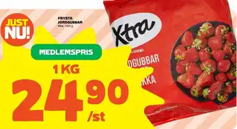 Coop Extra Xtra Frysta Jordgubbar 1kg erbjuda