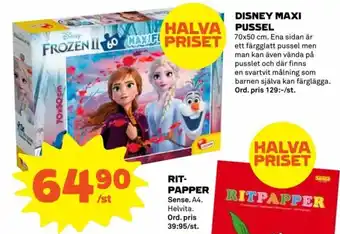 Coop Extra Disney Maxi Pussel 70x50cm erbjuda