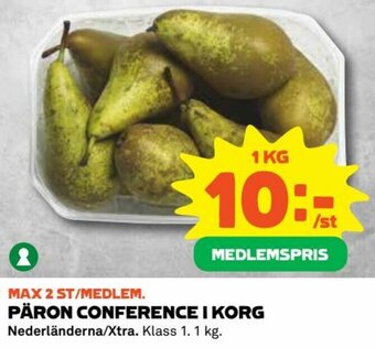 Xtra Päron Conference I Korg 1kg