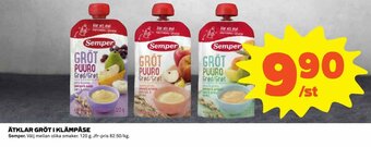 Coop Semper Ätklar Gröt I Klämpåse 120g erbjuda