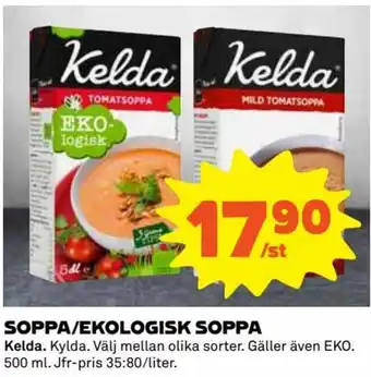 Coop Kelda Soppa/Ekologisk Soppa 500ml erbjuda