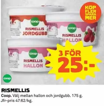 Coop Coop Rismellis 175g erbjuda