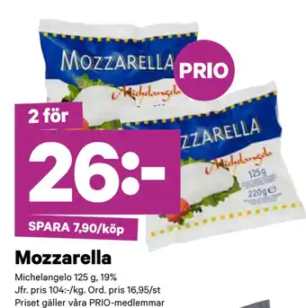 City Gross Mozzarella erbjuda