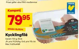 City Gross Kycklingfilé erbjuda