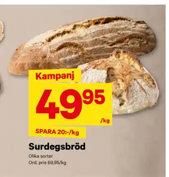 City Gross Surdegsbröd erbjuda