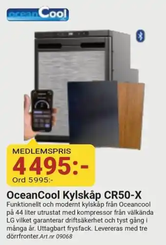 Erlandsons Brygga OceanCool Kylskåp CR50-X erbjuda