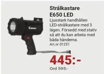 Erlandsons Brygga Strålkastare E650 LED erbjuda