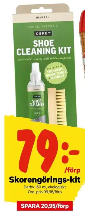 Derby Skorengörings-kit 150ml