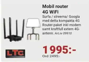 Erlandsons Brygga Mobil router 4G WiFi erbjuda