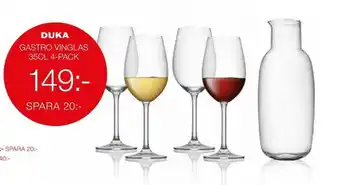 City Gross Gastro Vinglas Duka 35cl 4-pack erbjuda