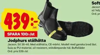 City Gross Jacson Jodphurs stålhätta Stl. 36-46 erbjuda