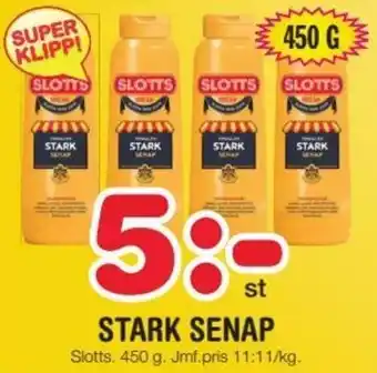 Nya Pulsen Slotts Stark Senap 450 g erbjuda