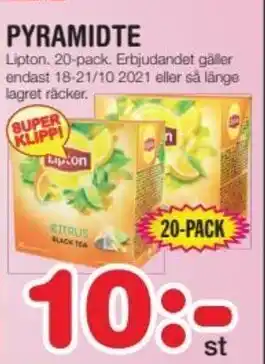 Lipton Pyramidte 20-pack