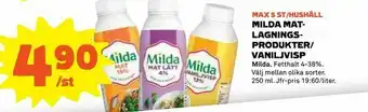 Coop Milda matlagningsprodukter/ vaniljvisp erbjuda
