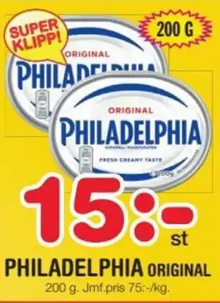 Nya Pulsen Philadelphia Original 200 g erbjuda