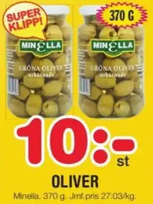 Nya Pulsen Minella Oliver 370 g erbjuda