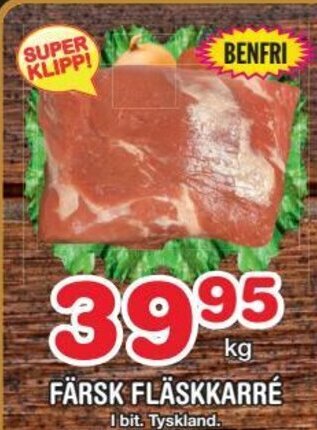 Nya Pulsen Färsk Fläskkarré erbjuda