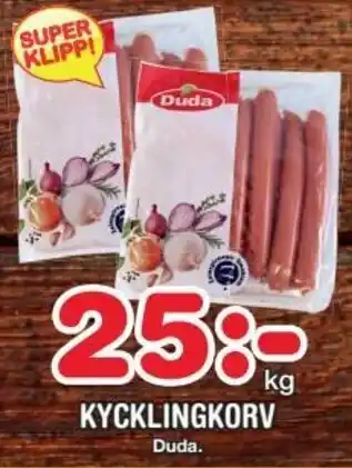 Nya Pulsen Duda Kycklingkorv erbjuda
