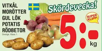 Nya Pulsen Vitkål Morötter Gul Lök Potatis Rödbetor erbjuda