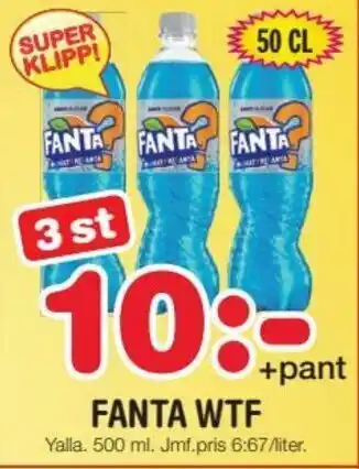 Nya Pulsen Yalla Fanta WTF 500 ml erbjuda